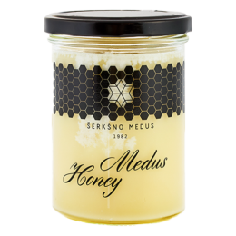 Medus (pavasarinis-pienių žiedų) – Šerkšno medus, 500 g