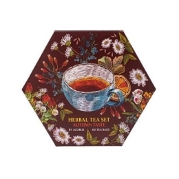 Rudens skonių arbatos rinkinys, 6 skoniai – Acorus, 60 pakelių