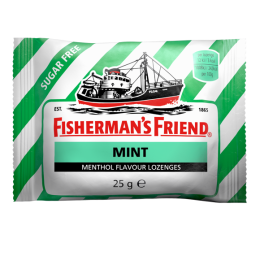 Becukrės mėtų skonio pastilės – FISHERMAN'S FRIEND, 25 g