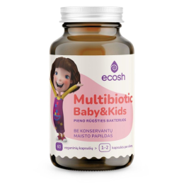 KAKĖ MAKĖ Multibiotic Baby&Kids – ECOSH, 60 kapsulių