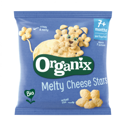Ekologiškos užkandis žvaigždutės su sūriu, 7 mėn. – Organix, 20g