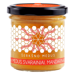 Medus, svarainiai ir mandarinai – Šerkšno medus, 200 g