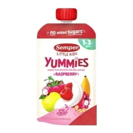 Tyrelė su avietėmis YUMMIES, 12mėn – SEMPER, 120g