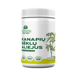 Kanapių sėklų aliejus – Švenčionių vaistažolių fabrikas, 60 vnt.