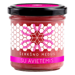 Medus ir avietės – Šerkšno medus, 200 g