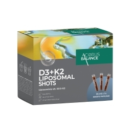 Liposomal shots D3 + K2 - Acorus Balance, 14 vnt.