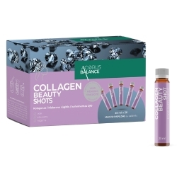Collagen beauty shots, apelsinų skonio - Acorus Balance, 28 vnt.
