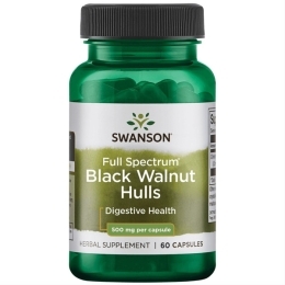 BLACK WALNUT (JUODASIS RIEŠUTMEDIS) 500 mg – SWANSON, 60 kapsulių