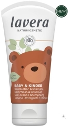 Kūno prausiklis ir šampūnas kūdikiams ir vaikams – Lavera, 50 ml