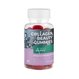 Collagen beauty, guminukai odai, plaukams, nagams, Acorus Balance, 60 vnt.