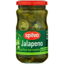 Marinuotos uoginės paprikos griežinėliais – SPILVA, 340(180)g