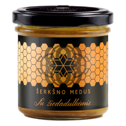 Medus ir žiedadulkės – Šerkšno medus, 200 g