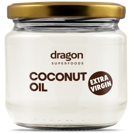 Ekologiškas ypač tyras kokosų aliejus „extra virgin“ - Dragon superfoods, 300 ml.