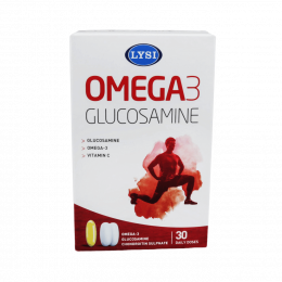 Žuvų taukai su gliukozaminu - Lysi Omega 3 Glucosamine Chondroitine