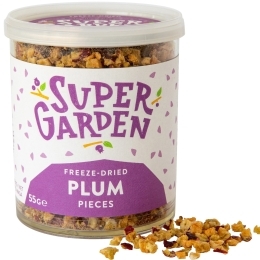 Džiovinti šaltyje slyvų gabaliukai – SUPERGARDEN, 55g