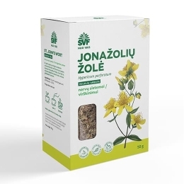 Jonažolių žolė, žolelių arbata – Švenčionių vaistažolių fabrikas, 50 g