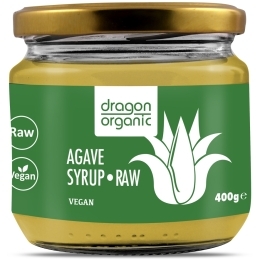 Ekologiškas tamsus agavų sirupas „Raw“ - Dragon superfoods, 400 g.