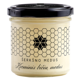Kreminis medus – Šerkšno medus, 200 g (180 g gryno svorio)