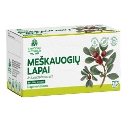 Meškauogių lapai – Švenčionių vaistažolių fabrikas, 24 pakelių