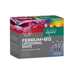 Liposomal shots Ferrum + B12 - Acorus Balance, 14 vnt.