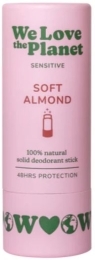 Pieštukinis dezodorantas SOFT ALMOND (SENSITIVE) WLTP – We Love The Planet, 40g