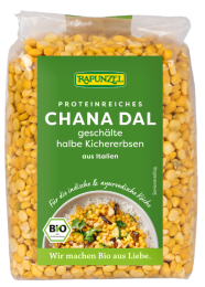 Ekologiški skaldyti avinžirniai „Chana Dal“ – Rapunzel, 500 g