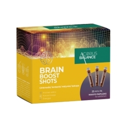 Brain boost shots, protinei veiklai - Acorus Balance, 14 vnt.