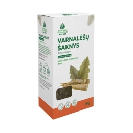 Varnalėšų šaknys, žolelių arbata – Švenčionių vaistažolių fabrikas, 50 g