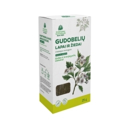 Gudobelių lapai ir žiedai, širdies ir kraujagyslių sistemai – Švenčionių vaistažolių fabrikas, 25 g