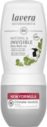 Rutulinis dezodorantas Invisible – Lavera, 50ml