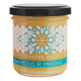Medus ir imbieras – Šerkšno medus, 200 g