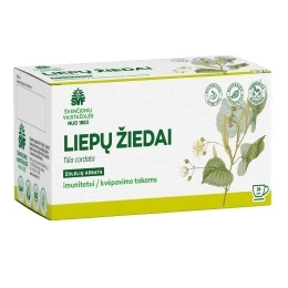 Liepų žiedai, žolelių arbata – Švenčionių vaistažolių fabrikas, 24 pakelių
