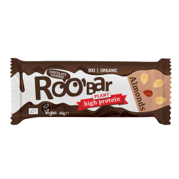 Baltyminis batonėlis su migdolų riešutais ir šokoladu – Roobar
