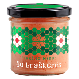 Medus ir braškės – Šerkšno medus, 200 g