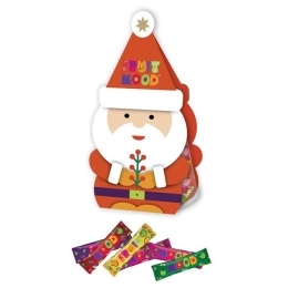 Vaisių-uogų užkandukai dovanų dėžutėje „SANTA“ – FRUITMOOD, 90g