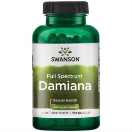 DAMIANA LEAVES – SWANSON, 100 kapsulių