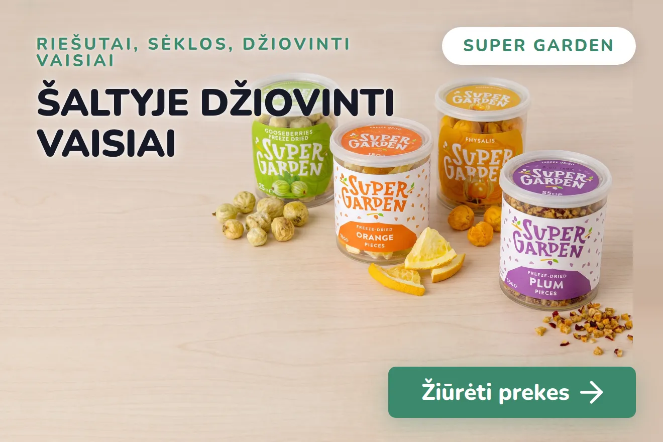 Šaltyje džiovinti vaisiai