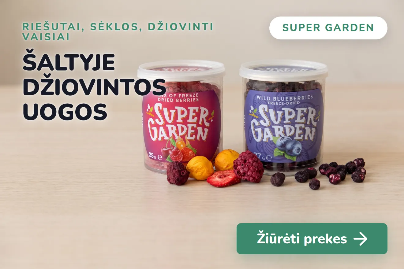 Šaltyje džiovintos uogos