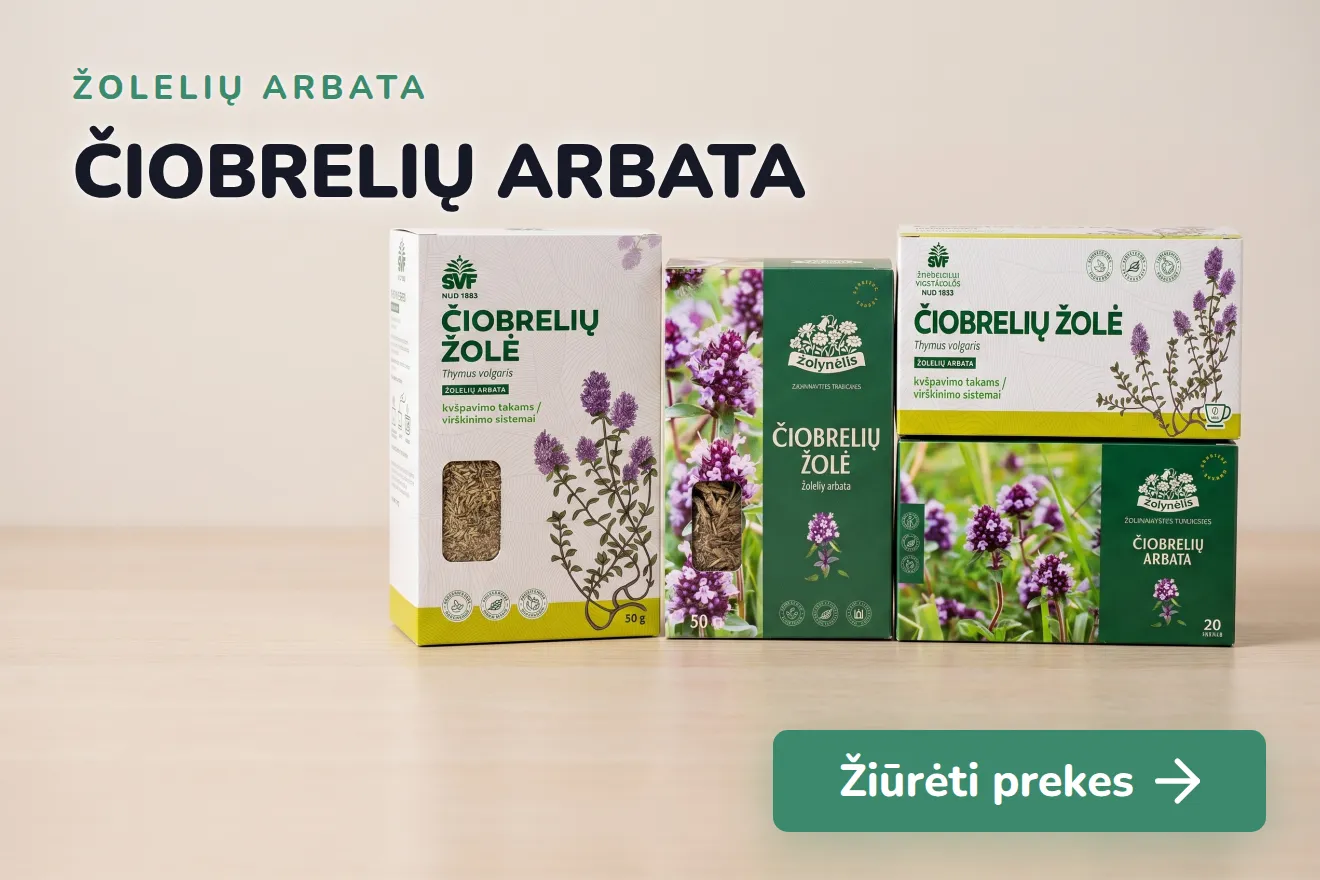 Čiobrelių arbata