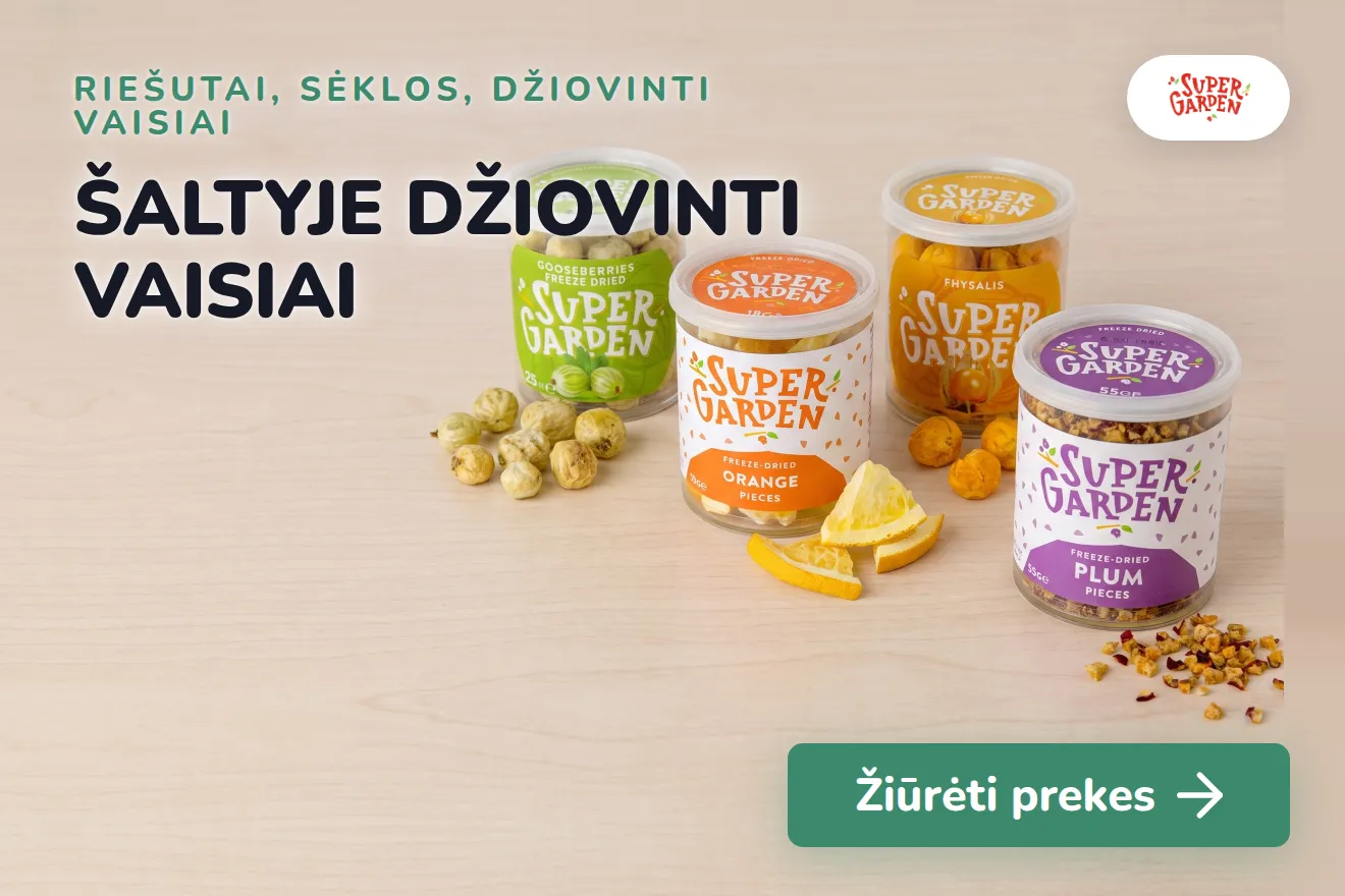 Šaltyje džiovinti vaisiai